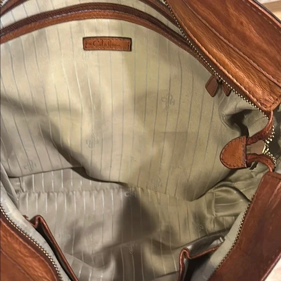 Cole Haan Elegant Brown Leather Tote Bag/Purse - Picture 7 of 16